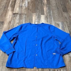 Cherokee royal blue scrub jacket